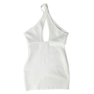 by the way. white crossover halter bodycon mini dress women's XXS